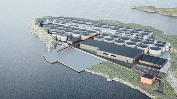 I den nye rapporten til Sjømatrådet er hovedvekten lagt på oppdrett av laks på land, noe som fjerner mange av fordelene Norge har med en skjermet kyst og sjøtemperatur som passer for lakseoppdrett. Foto: Salmon Evolution.