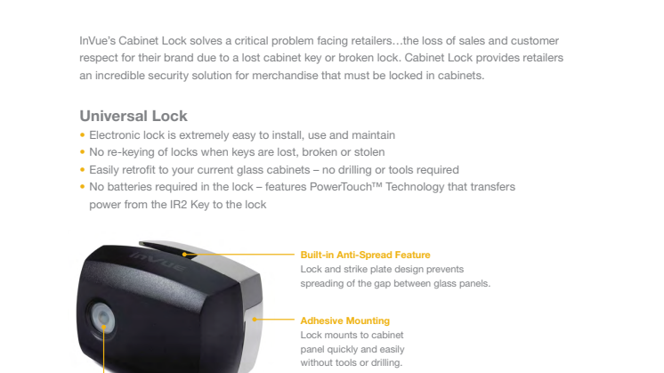 Varularm från Gate Security - InVue, Smart Lock - Universal Lock