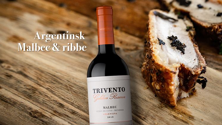 Argentinske Trivento Golden Reserve Malbec passer perfekt til julens ribbemåltider
