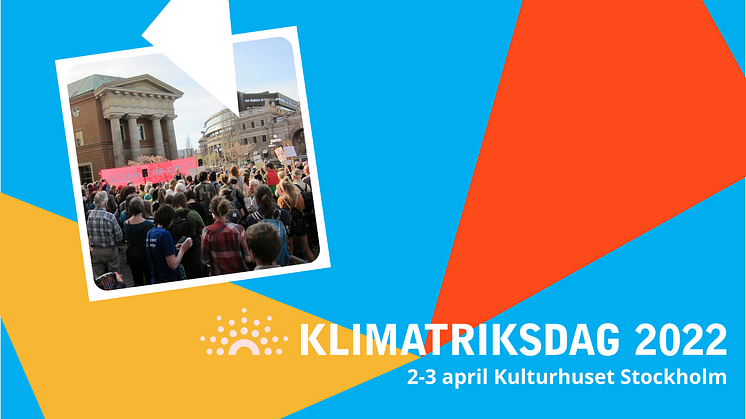 Klimatriksdag 2022, bild från avslutande manifestation efter Klimatriksdag 2018