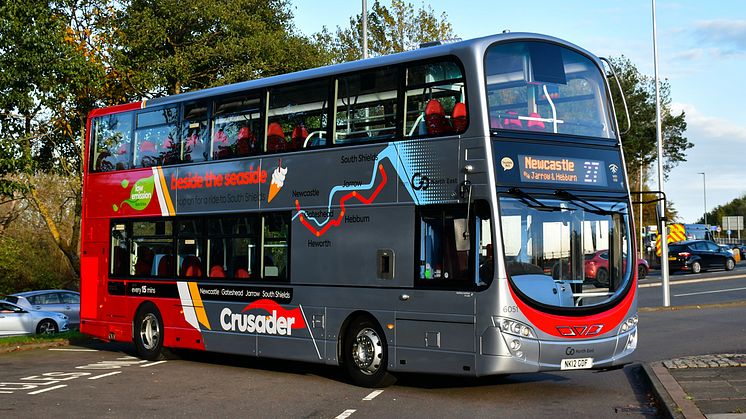 Go North East route that serves South Shields, Jarrow, Gateshead and Newcastle goes up in the world with double-deck buses