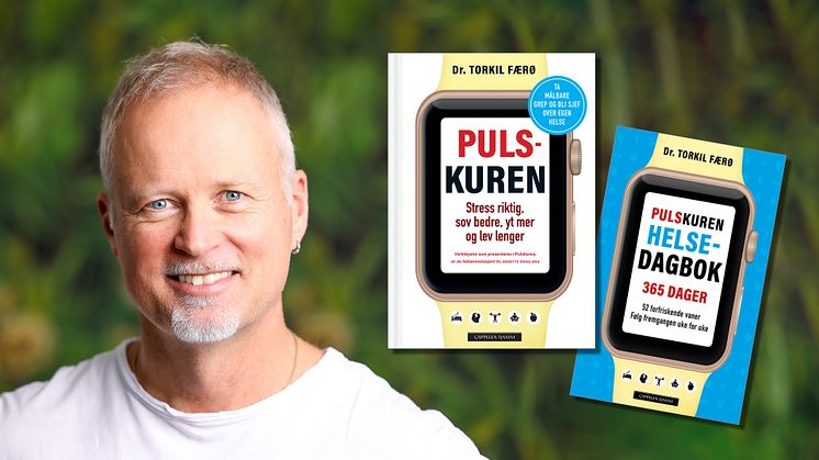 For imponerende 43. uke på rad er fortsatt "Pulskuren" av lege og forfatter Torkil Færø på bestselgerlistene. Nå er han også aktuell med norges første helsedagbok. Foto: Lina Hindrum