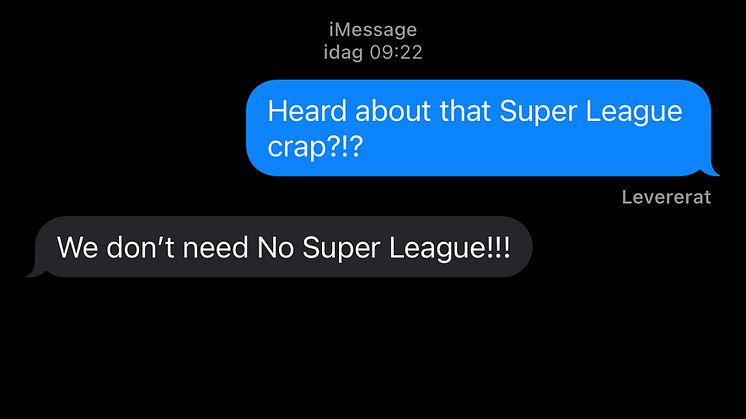 Badpojken släpper nytt fotbollsanthem – ”No Super League” släpps idag
