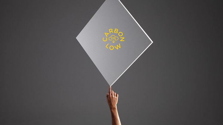 Panel on finger with carbon low logo
