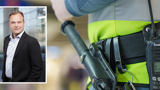 Securitas Sverige-vd Joachim Källsholm välkomnar regerings utredning om ordningsvakter.
