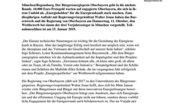 10.000 Euro für die besten Energie-Ideen