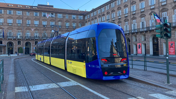 Il nuovo tram Hitachi Rail per la città di Torino