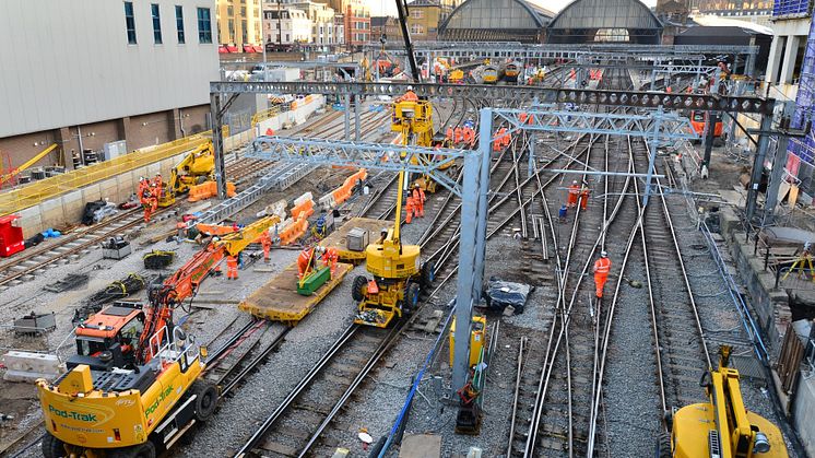 Work continues towards the end of April at King's Cross - picture Network Rail