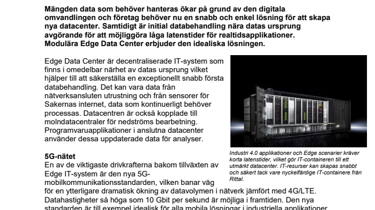 En framtidssäker IT-strategi med Edge Data Center