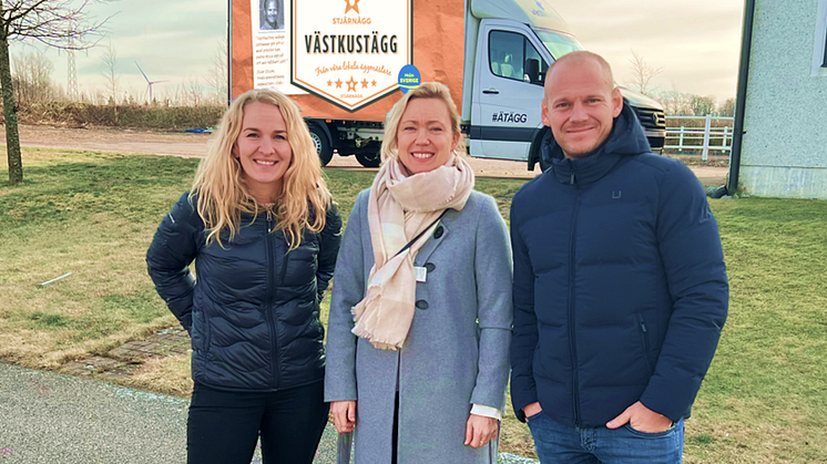 Från vänster: Emmy Olsson, Mikaela Schain, Oscar Olsson