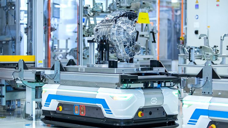 Højautomatiseret produktion af elbilsmotorer i Győr - Audi Q8 55 e-tron quattro
