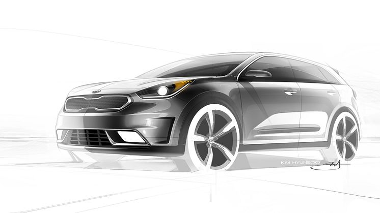 Kia presenterar hybridsuven Niro HUV