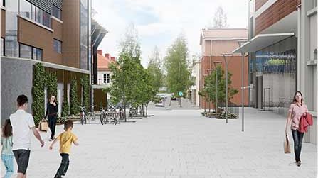 Utformning av gator runt nya badhuset klart