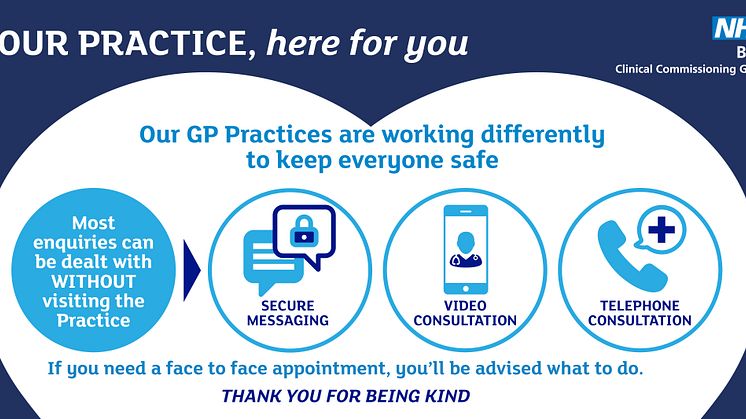 ​Patients thanked for their patience as GP practices continue to work differently