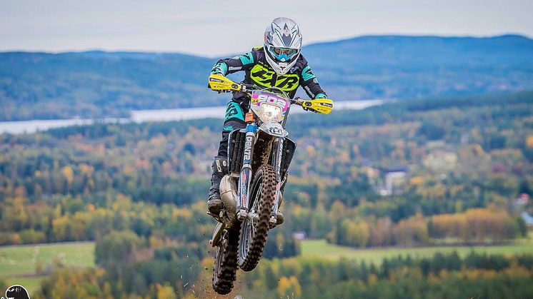 Härlig höstbild för SM Enduro.