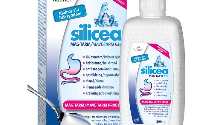 Silicea Mag-tarm 200m samt flaska och sked