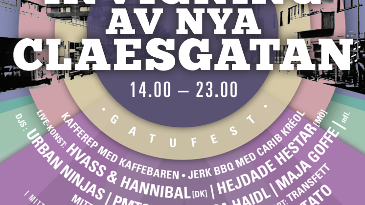 Nya Claesgatan firas med gatufest