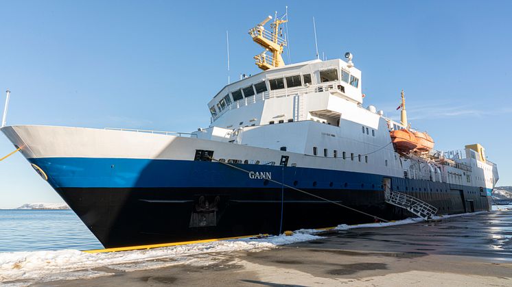 Training vessel MS Gann is to be fitted with an extensive equipment package supplied by Kongsberg Maritime