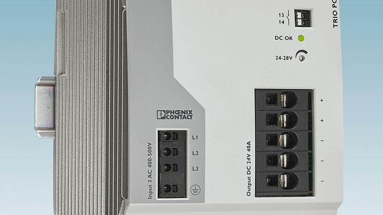 Robust 40 A strømforsyning til barske omgivelser