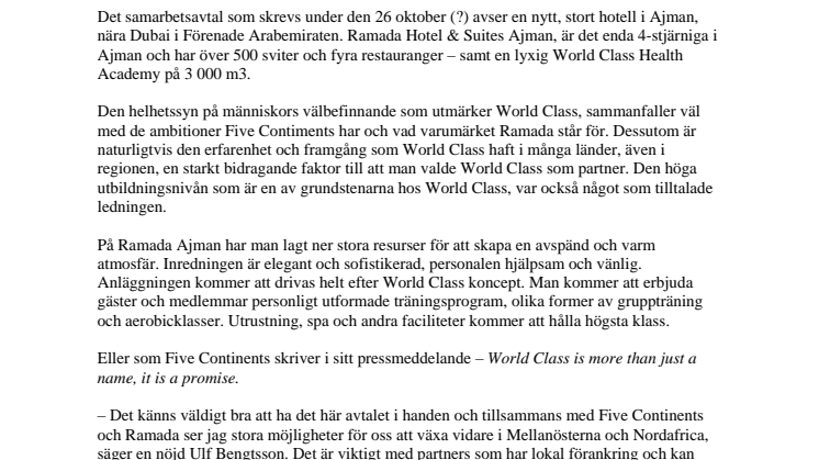 Artikel: Genombrott på gång i Mellanöstern