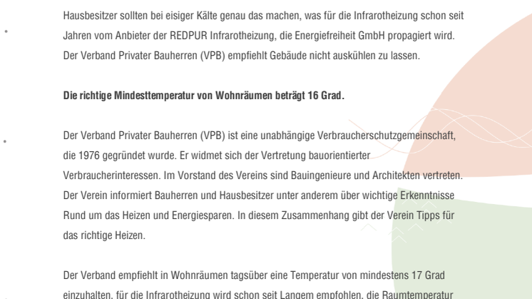 Nicht abschalten! Heizungen im Winter laufen lassen