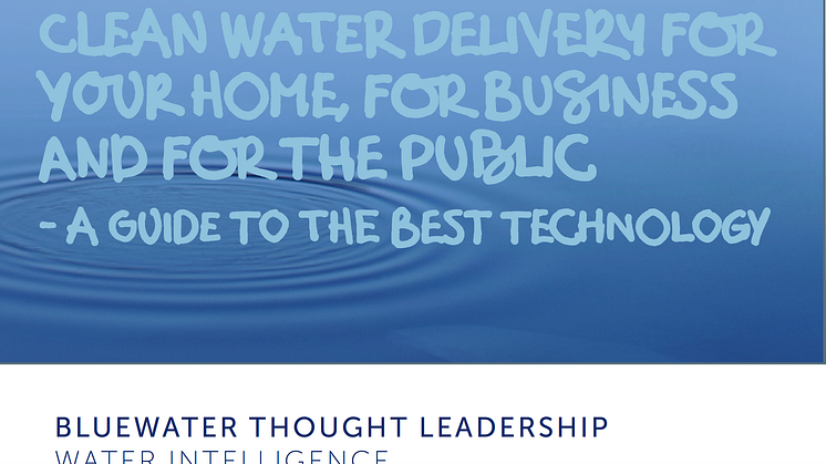 How reliable is the water we get from our taps to drink, wash and cook food, and bathe in? A new white paper from Bluewater explores the options.