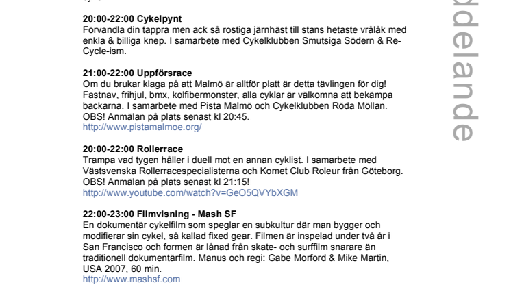 Cykelafton I parkeringshus   