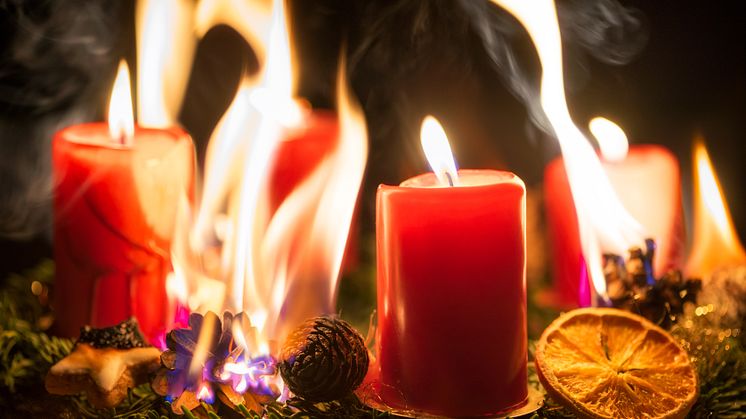 Ökad brandrisk i december - information om vår vinterkampanj