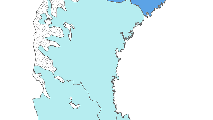 Karta: Prognos för blåbärsförekomst 2012 från SLU