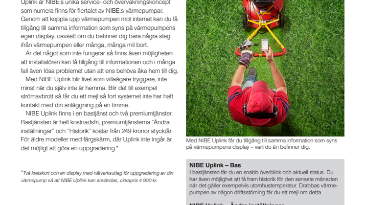 Uppkopplad värmepump för tryggare värme
