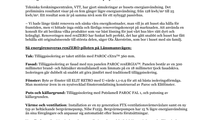 Tekniken bakom Sveriges första nära-noll-renoverade småhus