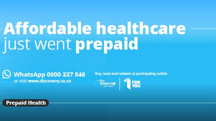 The Discovery Prepaid Health platform brings affordability, transparency and predictability to the costs of care by allowing users to buy prepaid vouchers for valued services – starting with face-to-face visits to a GP with access to medicine, all-in