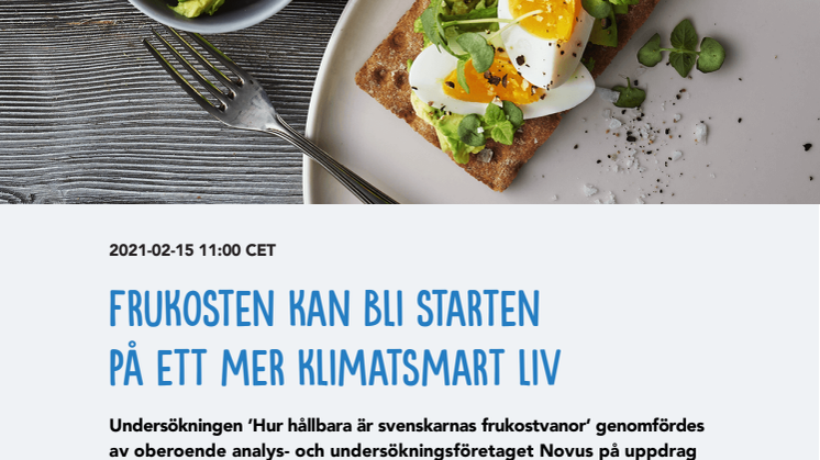 Nyckelinsikter Wasa framtidens frukost.