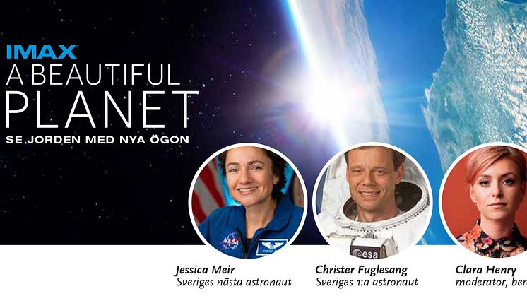Välkommen på pressträff! Astronautmöte med Christer Fuglesang och filmpremiär på Cosmonova. 