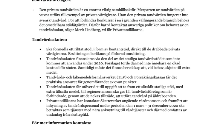 Akut behov av tandvårdsakut
