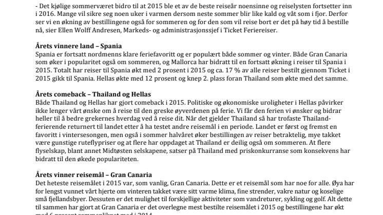 Slik reiste vi i 2015