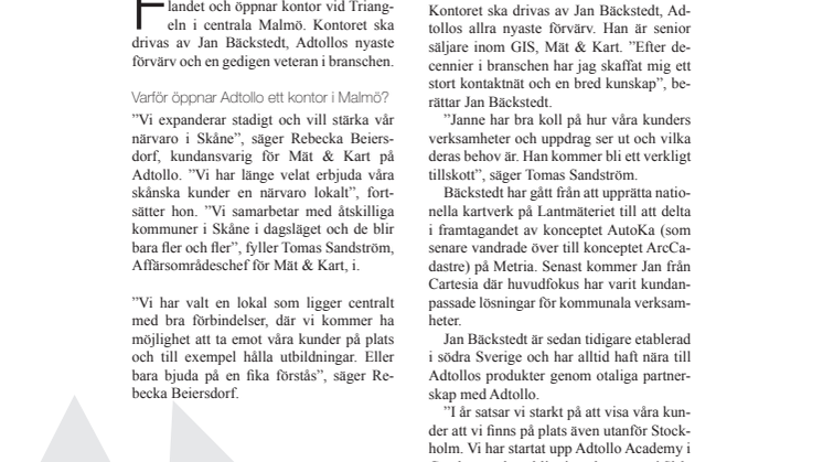 Adtollo öppnar Malmökontor