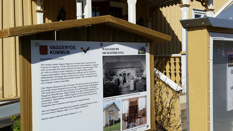 Informationsskylt, Ekomuseum Vaggeryd