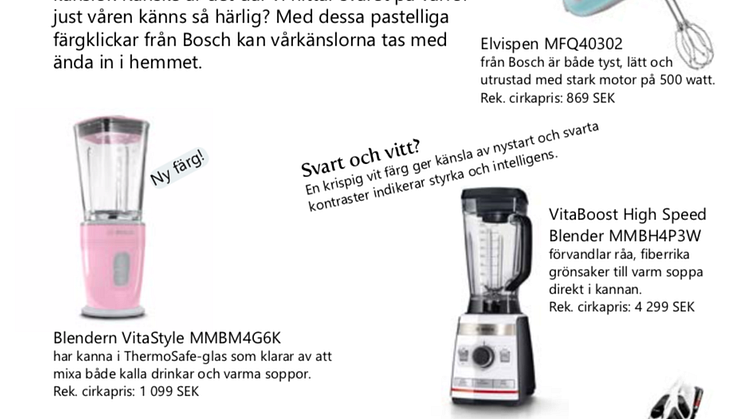 Vårfint - ljusa färger som piggar upp