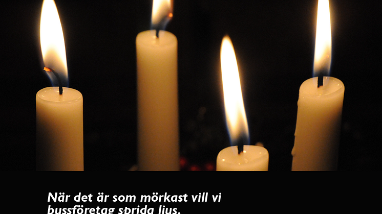 Under Luciadagen kommer Bus4You och Flygbussarna att medverka i manifestationen #Lussebuss.