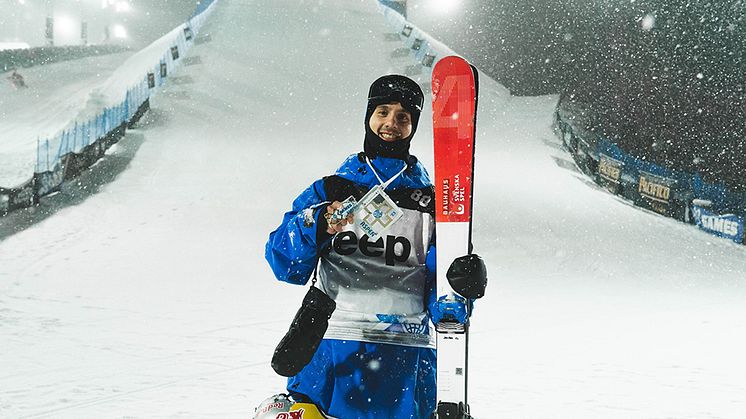 Jesper Tjäder tar guld i Knuckle Huck i årets upplaga av X-Games. Foto: Judith Bergström
