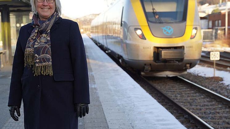 Catarina Nyberg, projektledare för Järnväg i Mölndal.