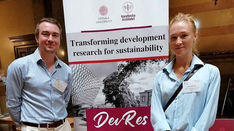 Robin Alnäs och Clara Orstadius arbetar på ICLD:s forskningsenhet.