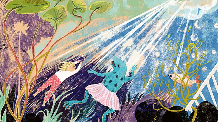 From the picture book Kom dagen, kom natten [Come Day, Come Night] by Åsa Lind and Emma Virke.