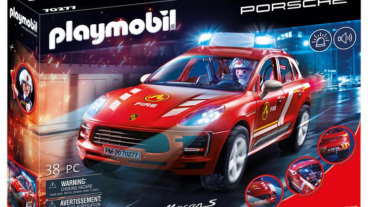 Porsche Macan S Feuerwehr (70277) von PLAYMOBIL