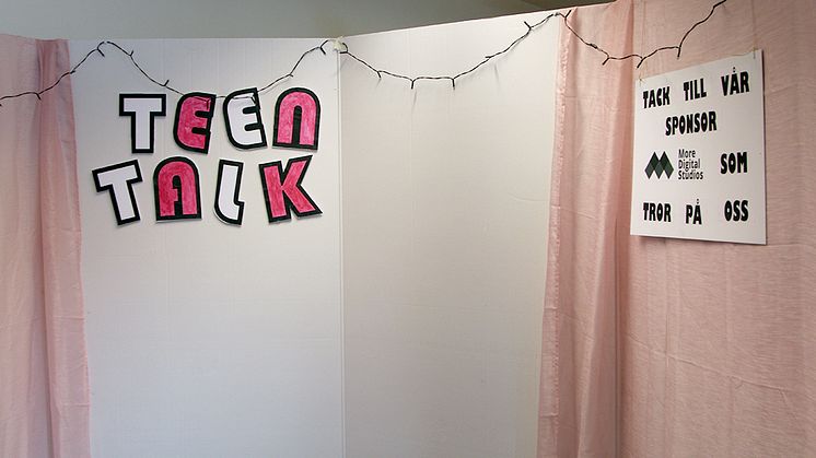 Teen talk är en app idé som bygger på att tonåringar med psykisk ohälsa på ett enkelt sätt ska komma i kontakt med andra unga personer med liknande erfarenheter.  Foto: Helene Markström