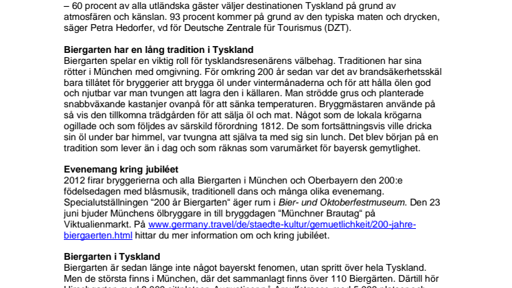 Tysk Biergarten firar 200 år