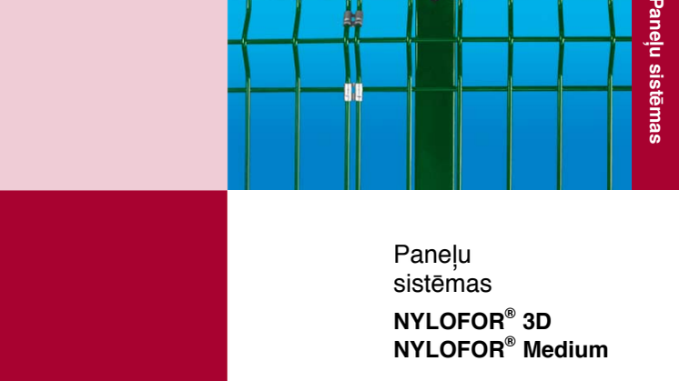 Betafence žogi. Paneļu sistēmas NYLOFOR® 3D NYLOFOR® Medium