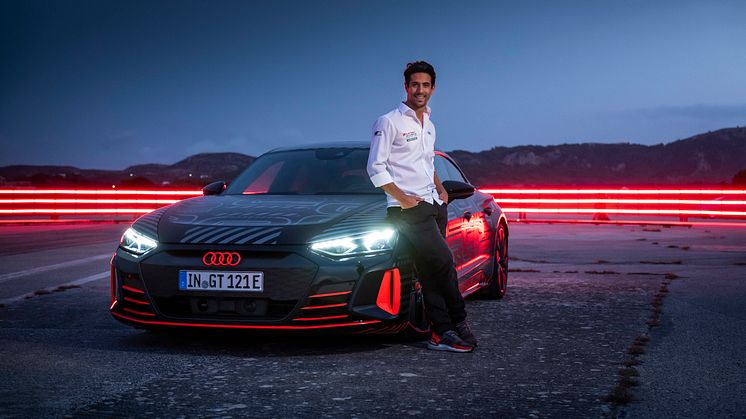 Lucas di Grassi og Audi RS e-tron GT prototype