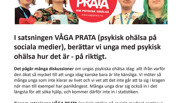 VÅGA PRATA (psykisk ohälsa på sociala medier) 